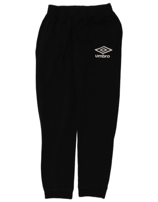 Umbro Hombre Pantalones De Chándal Gráfico Joggers Large Algodón Negro
