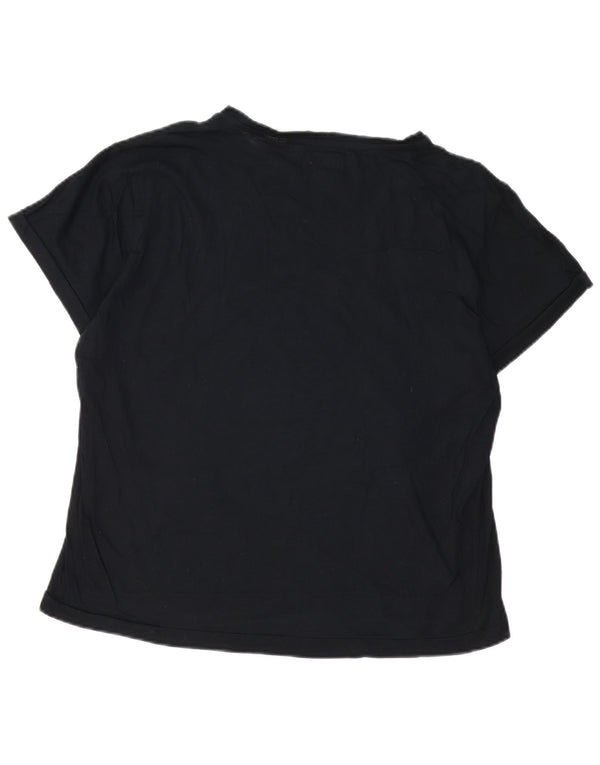 Energie Camiseta gráfica para mujer Top UK 40 XL Algodón negro