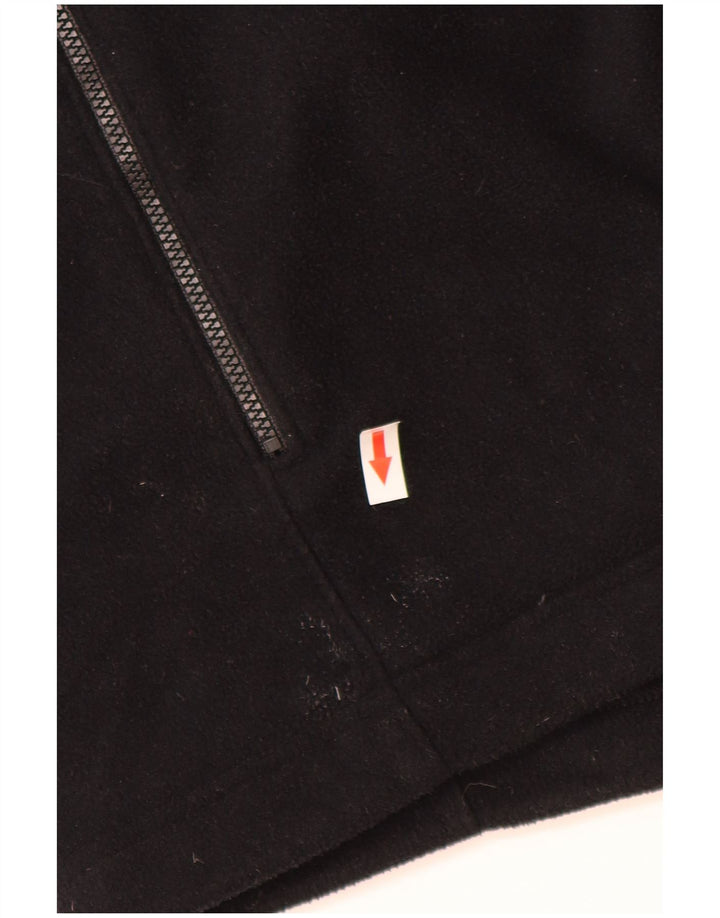 Jack Wolfskin Chaqueta polar para hombre UK 40/42 Grande Poliéster negro