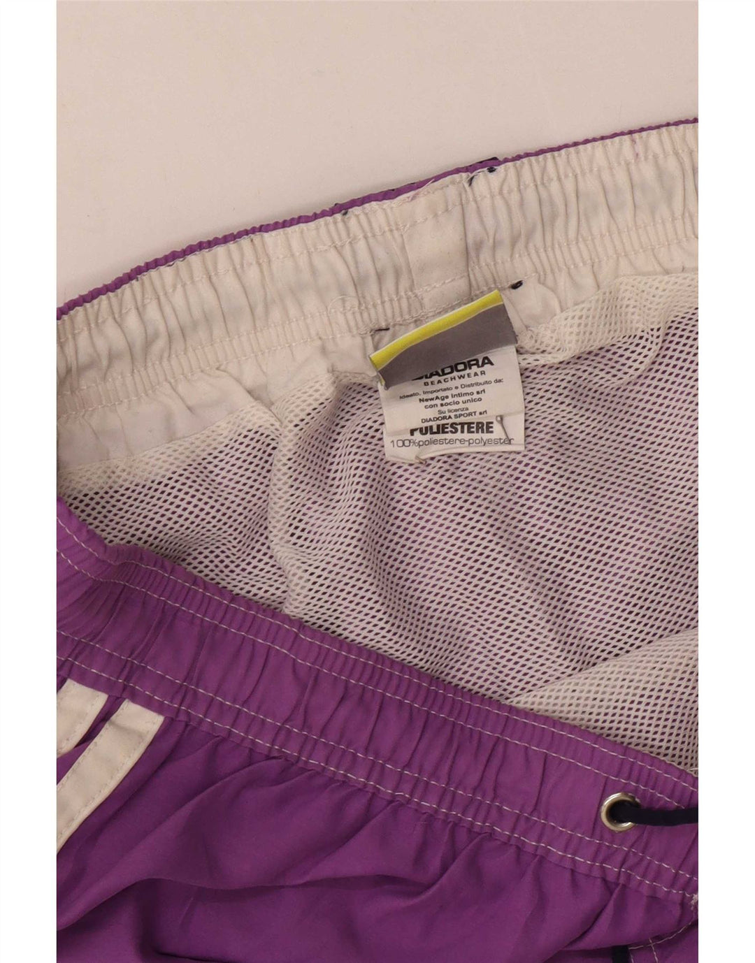 Diadora Bañador Corto Hombre Poliéster Morado Grande