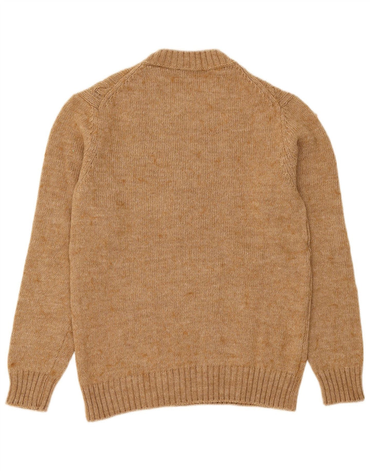 Sisley Jersey de Cuello Redondo para Mujer UK 8 Small Beige