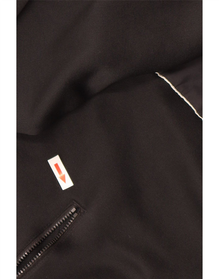 Adidas - Sudadera con capucha y cremallera para hombre, tamaño grande, poliéster negro