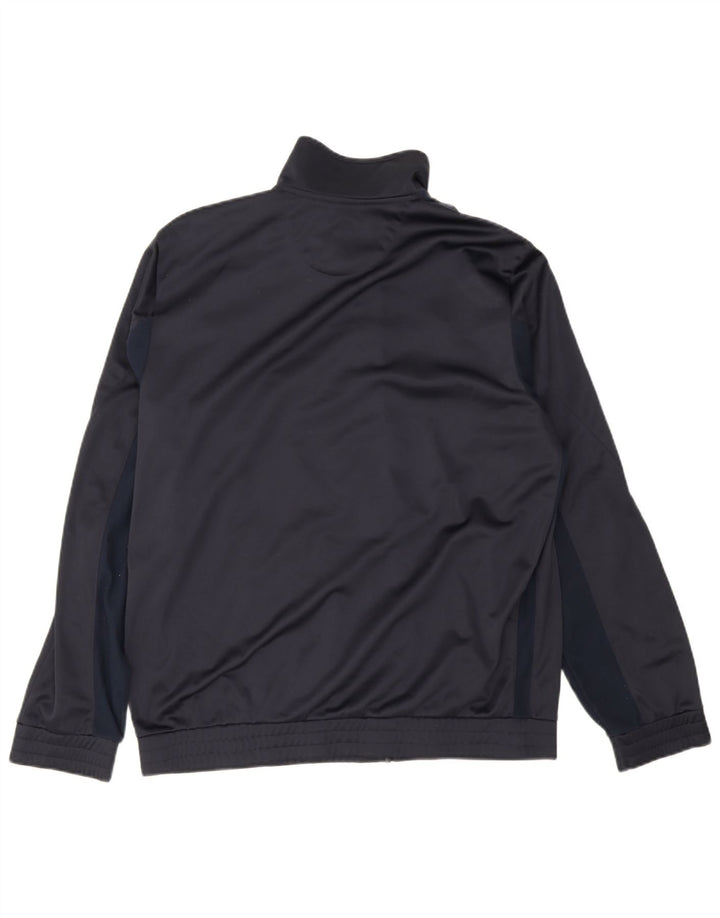 Lotto Hombre Chándal Top Chaqueta Mediana Azul Marino Colorblock Poliéster