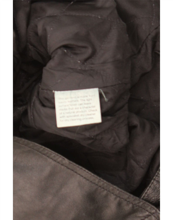 Abrigo de piel extragrande para mujer Conbipel IT 42 Medium Black Leather