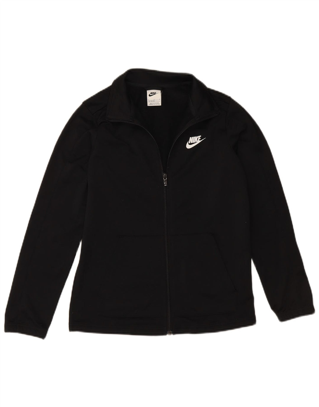 NIKE Chaqueta de chándal para niña 12-13 años Grande Negro Poliéster