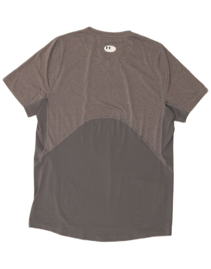 Under Armour Camiseta ajustada para hombre Top grande gris moteado