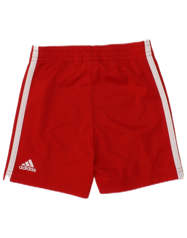 Adidas - Pantalones cortos deportivos con gráfico Liverpool para bebés de 6 a 9 meses, poliéster rojo