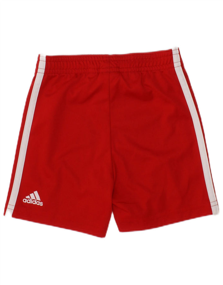 Adidas - Pantalones cortos deportivos con gráfico Liverpool para bebés de 6 a 9 meses, poliéster rojo