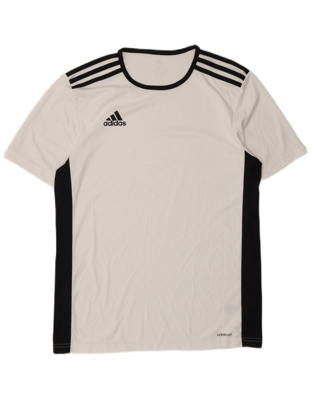 Adidas Hombre Aeroready Camiseta Superior Medio Blanco Colorblock Poliéster