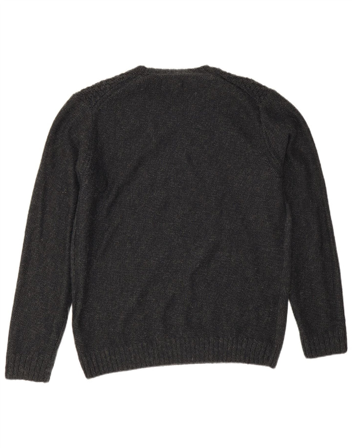 Peckott Hombre Heritage Crew Neck Jumper Sweater Gris Medio Poliacrílico