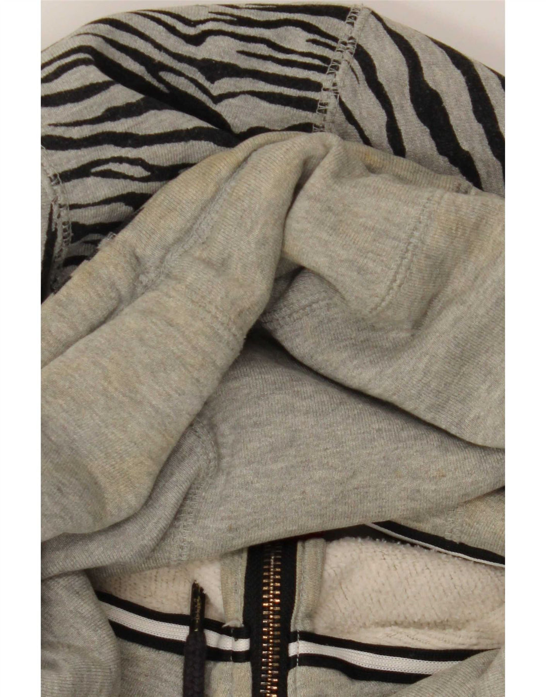 Nike Mujer extragrande UK 20 2XL Algodón con estampado animal gris
