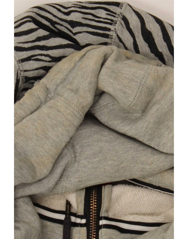 Nike Mujer extragrande UK 20 2XL Algodón con estampado animal gris