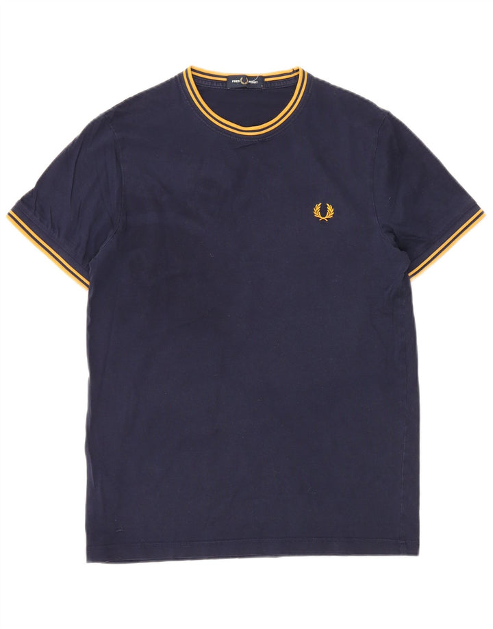 Camiseta Fred Perry Hombre Top Small Azul Marino Algodón