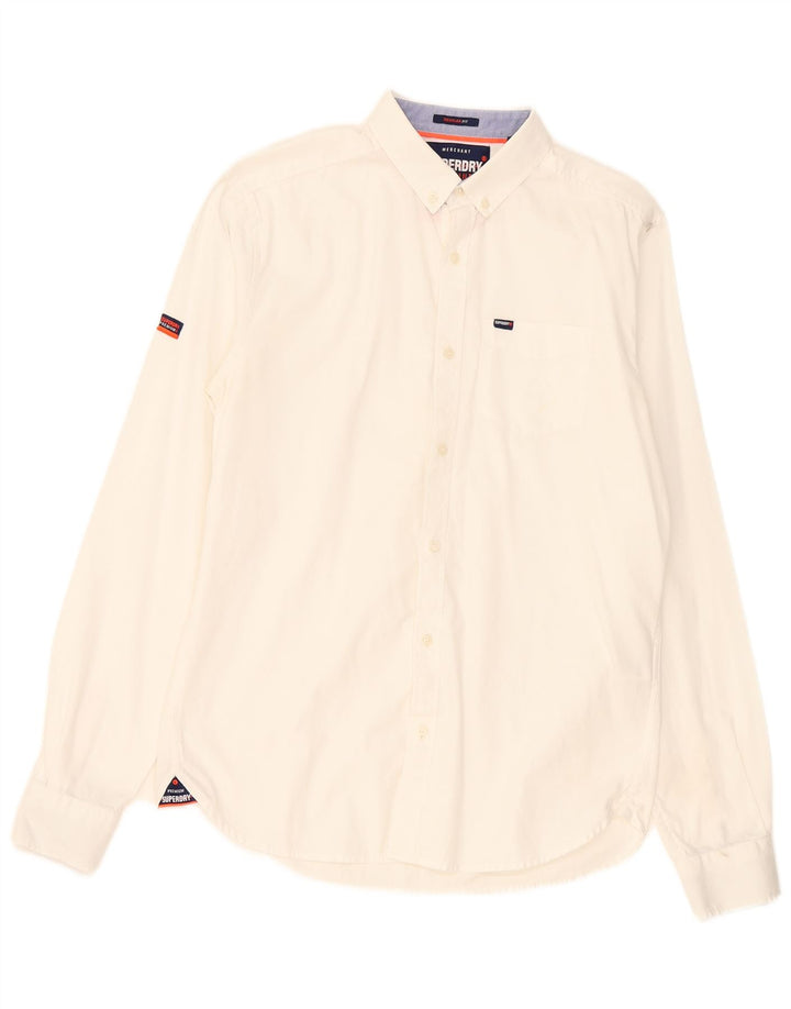 Camisa Superdry Para Hombre Pequeña De Algodón Blanco
