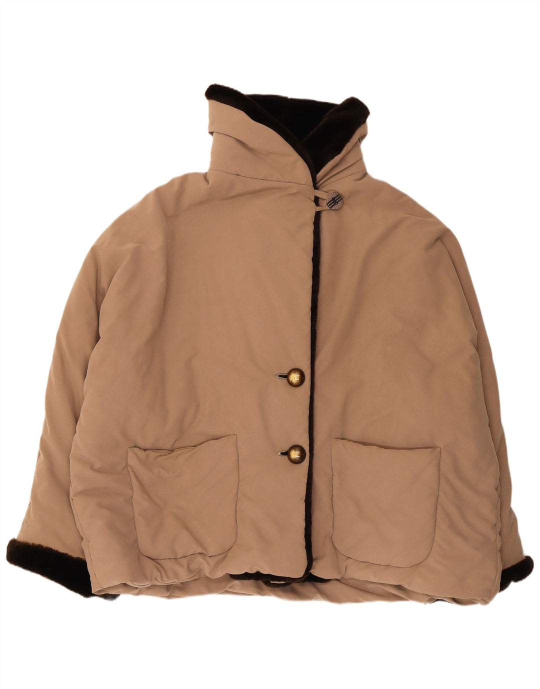 Belfe & Belfe Chaqueta acolchada extragrande para mujer UK 44 Medium Beige