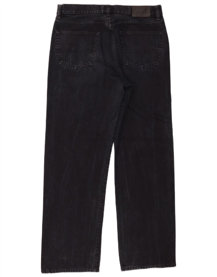 Vaqueros Hugo Boss Hombre Rectos W34 L30 Algodón Negro