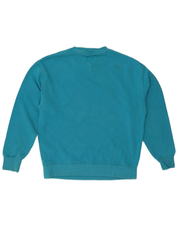 Tommy Hilfiger Hombre Sudadera Gráfica Jumper Small Algodón Azul