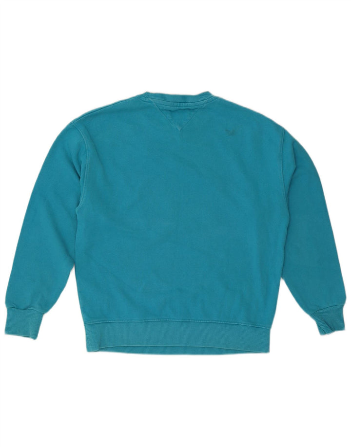 Tommy Hilfiger Hombre Sudadera Gráfica Jumper Small Algodón Azul