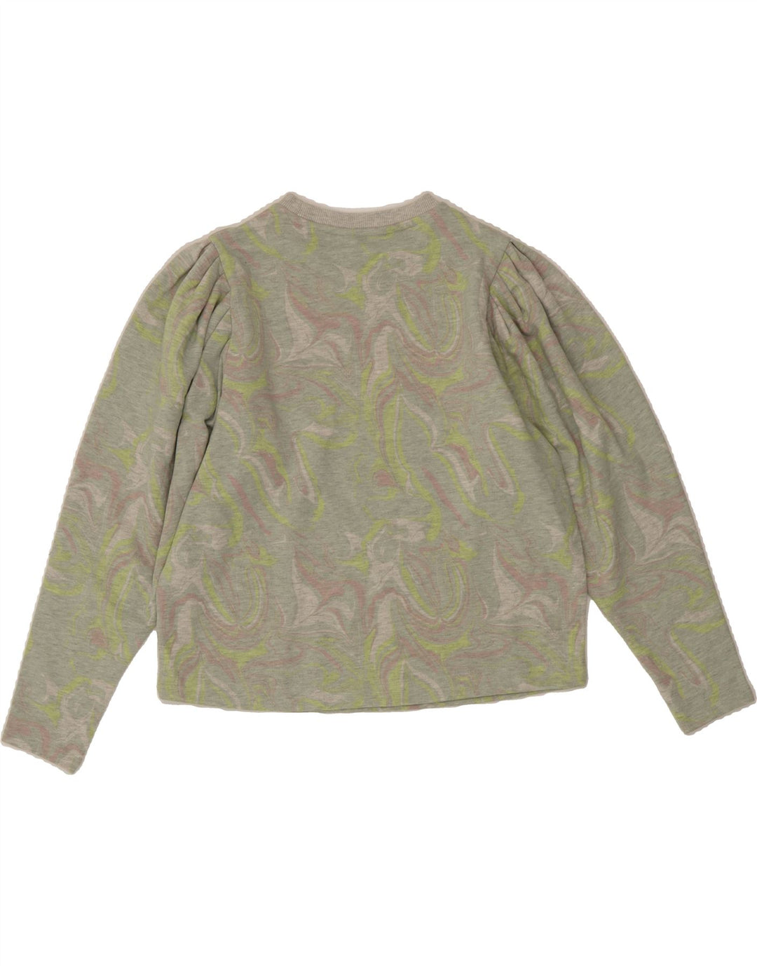 TED BAKER Womens Graphic Sweatshirt Jumper Size 3 Medium Green Cotton Vintage Ted Baker and Second-Hand Ted Baker from Messina Hembry 