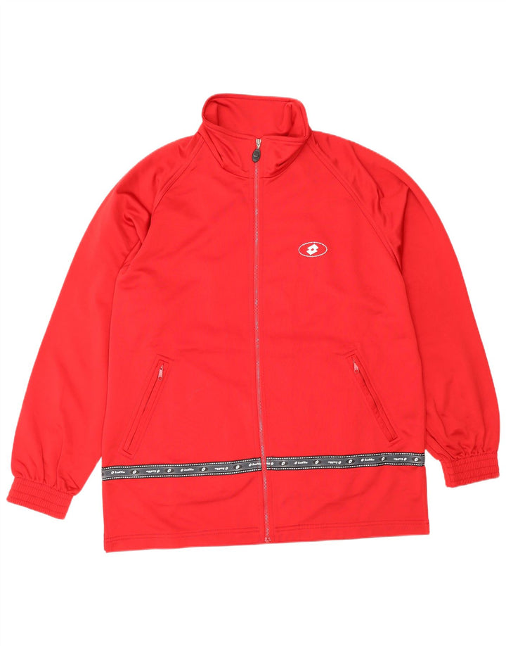 LOTTO Chaqueta superior de chándal con gráfico para hombre XL Rojo