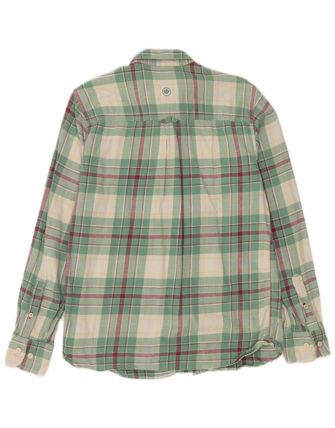 Camisa de franela para hombre de Fat Face Algodón a cuadros verdes pequeños