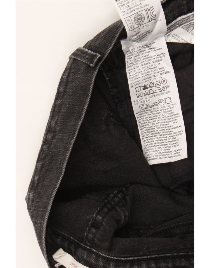 Vaqueros Levi's Mujer 505 Rectos W30 L32 Algodón Negro