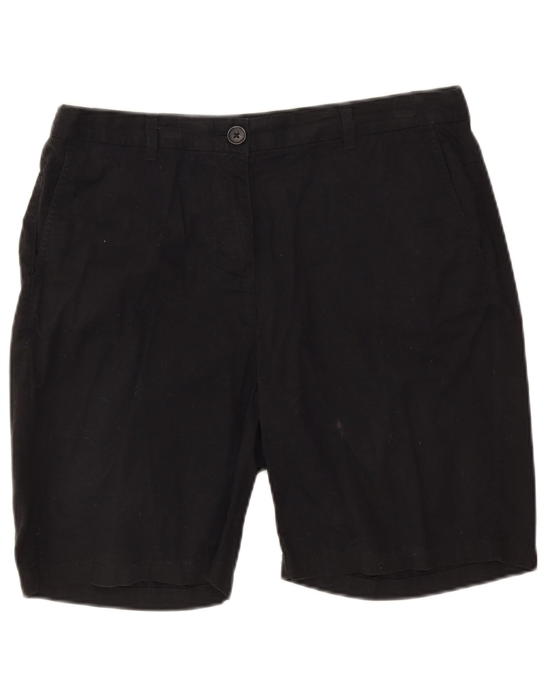 Marks & Spencer Pantalones cortos chinos para mujer UK 12 Medium W30 Algodón negro