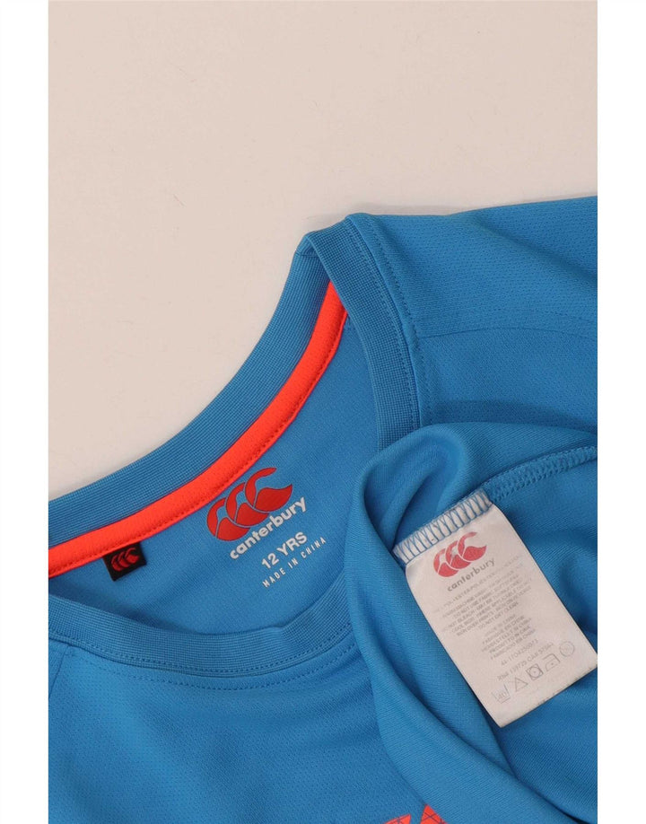 Canterbury Camiseta gráfica para niño Top 11-12 años Azul Poliéster
