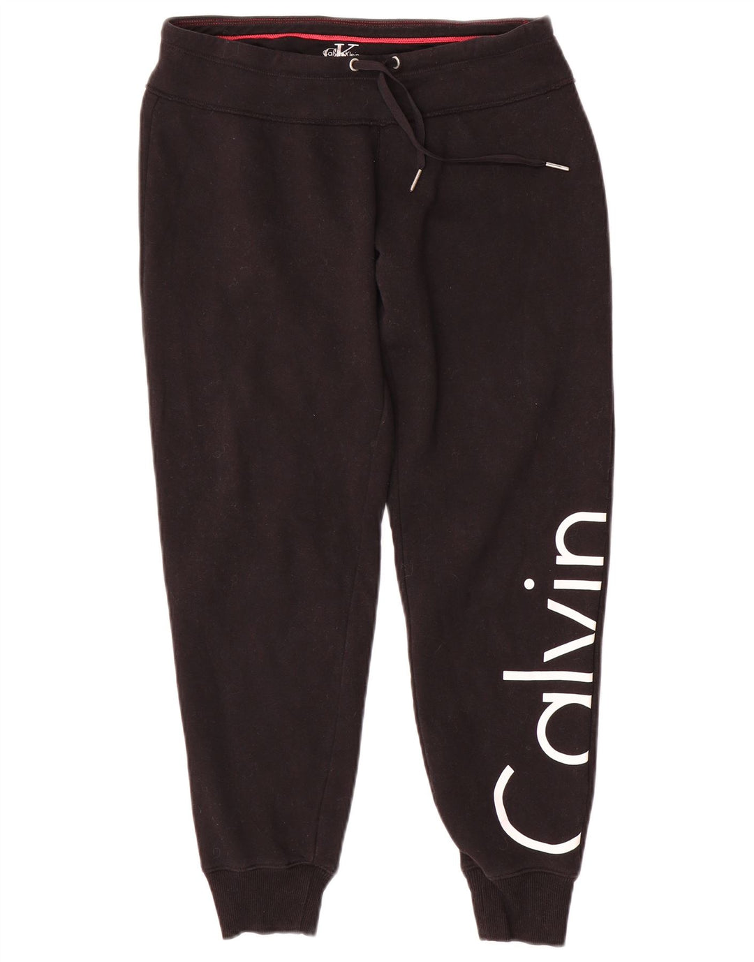 CALVIN KLEIN Pantalones de chándal gráficos para mujer Joggers UK 10 Small Black