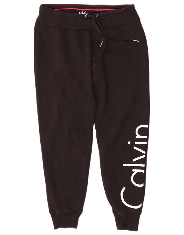 CALVIN KLEIN Pantalones de chándal gráficos para mujer Joggers UK 10 Small Black