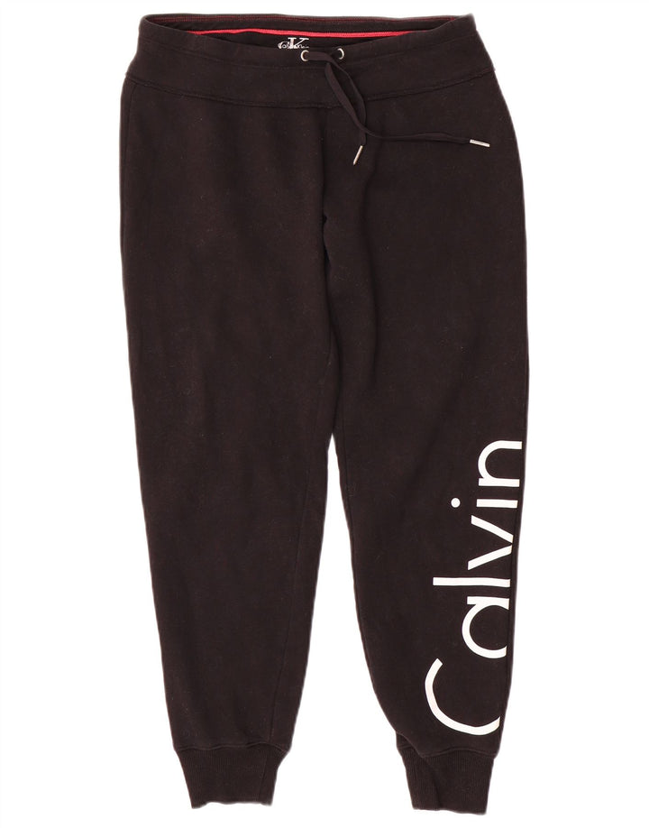 CALVIN KLEIN Pantalones de chándal gráficos para mujer Joggers UK 10 Small Black