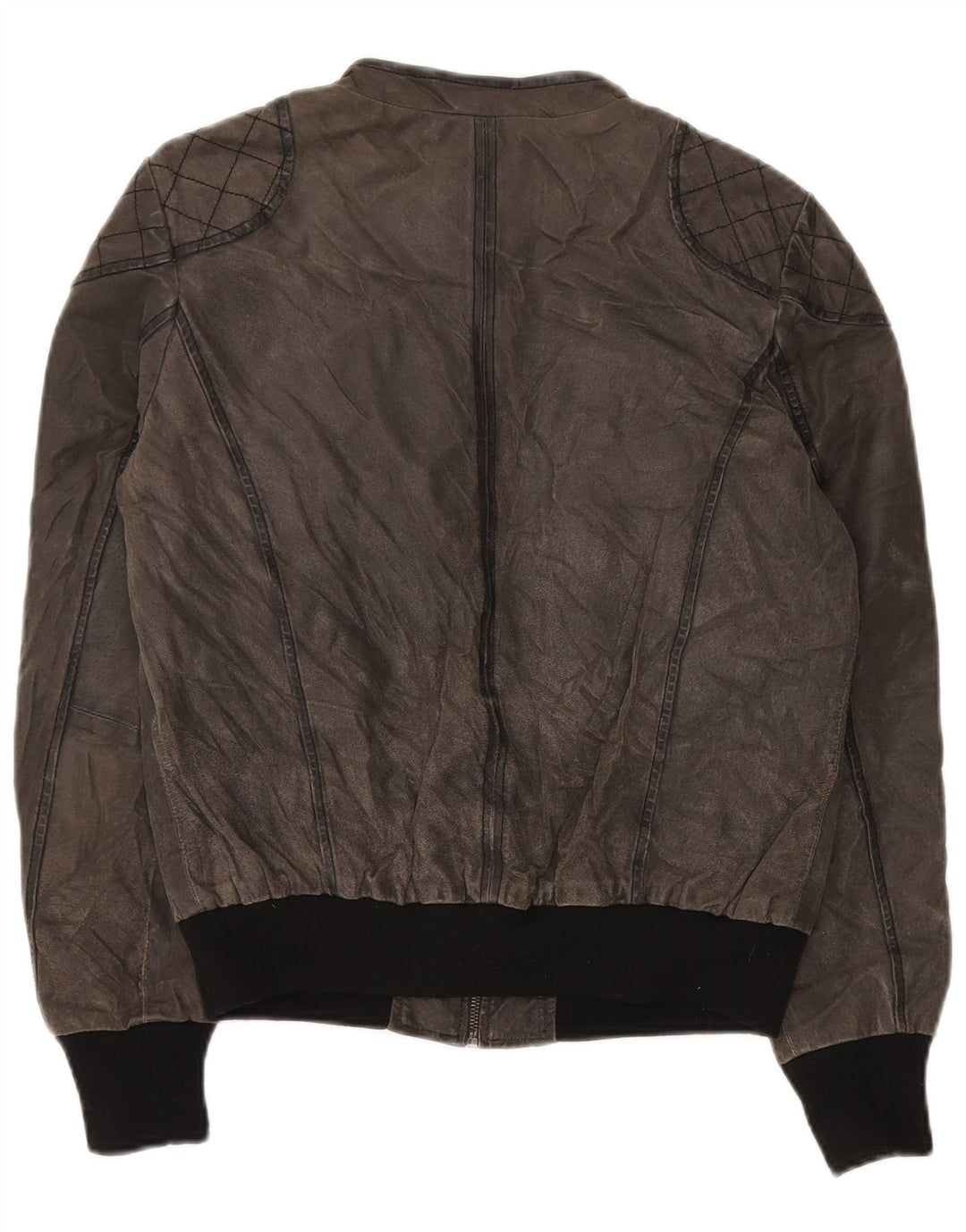 MAZE Chaqueta Bomber de Ante para Hombre UK 38 Cuero Gris Medio