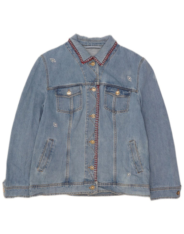Antonette Chaqueta Vaquera para Mujer UK 40 XL Algodón Azul
