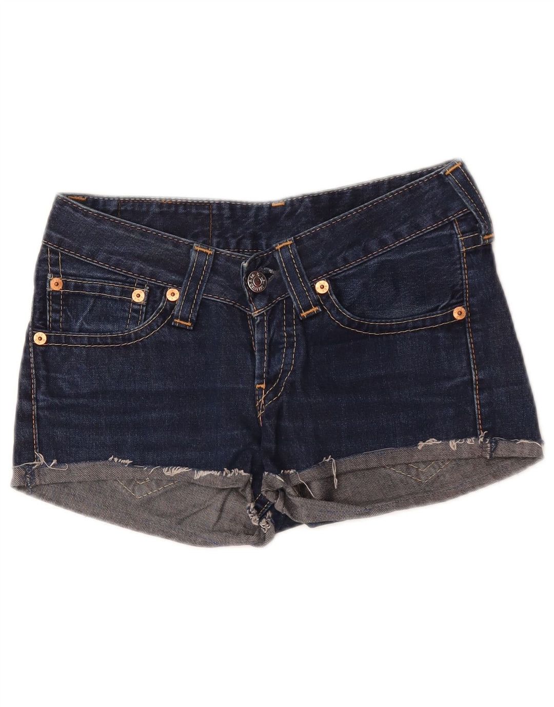 Levi's Mujer 927 Shorts De Mezclilla W28 Azul Marino Medio