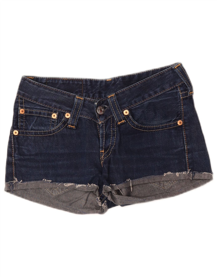 Levi's Mujer 927 Shorts De Mezclilla W28 Azul Marino Medio
