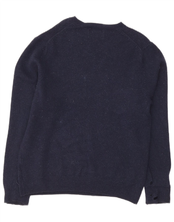 Marks & Spencer - Camiseta sin mangas para hombre, talla mediana, lana de cordero azul marino
