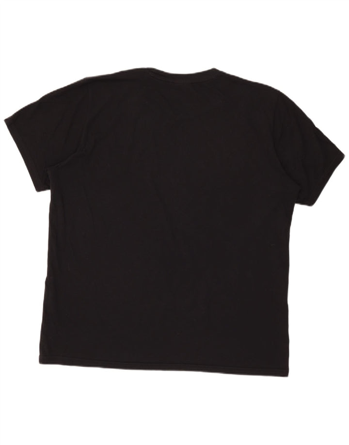 Champion Camiseta gráfica para hombre Top Medium Black Cotton
