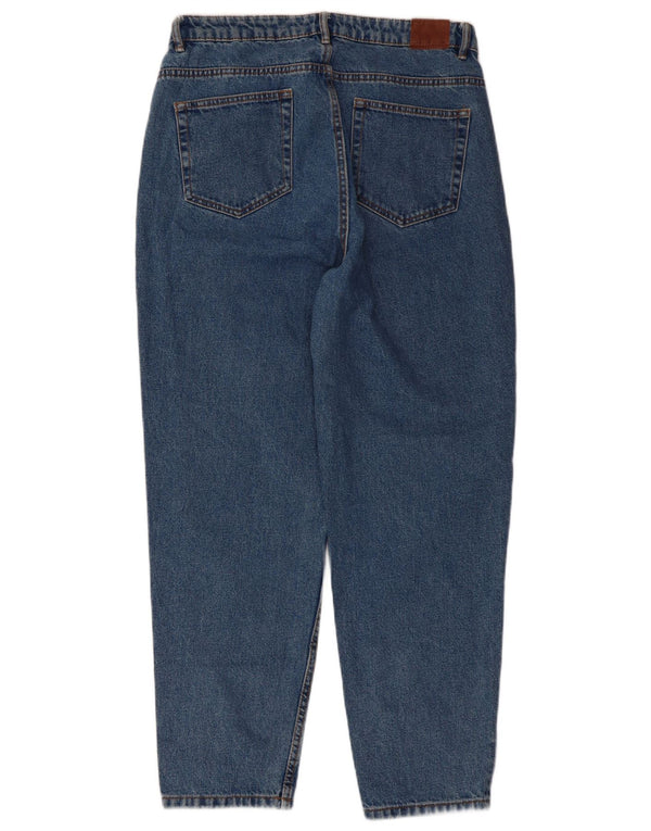 Zara Vaqueros cónicos de cintura alta Trafaluc para mujer EU 42 Large W32 L28 Azul