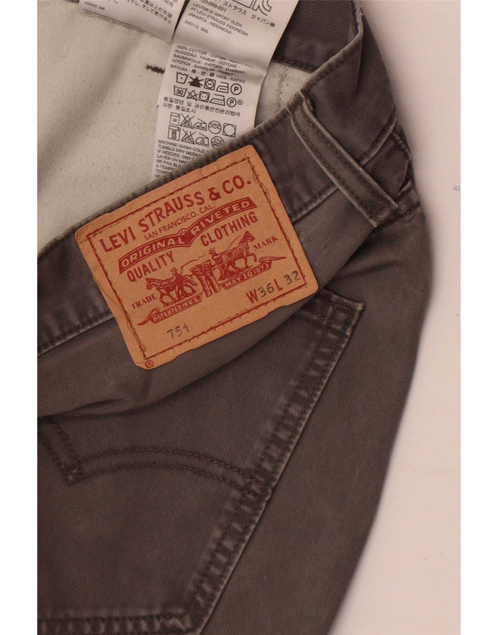 Levi's Jeans rectos 751 para hombre W36 L32 Algodón gris