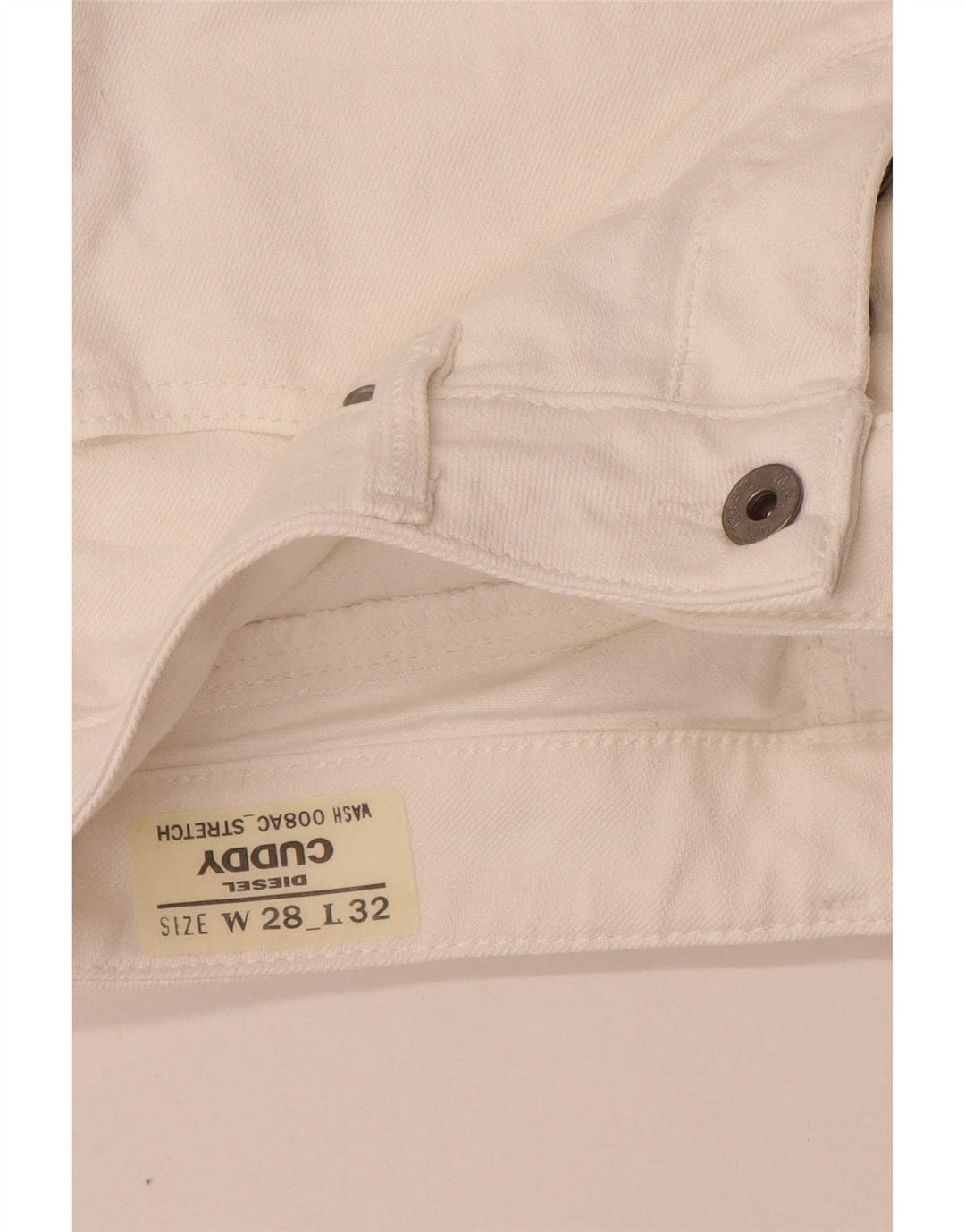 Diesel Mujer Cuddy Slim Jeans W28 L29 Algodón Blanco