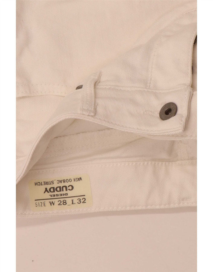 Diesel Mujer Cuddy Slim Jeans W28 L29 Algodón Blanco