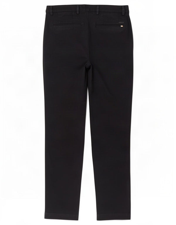 Hugo Boss Pantalones chinos ajustados para hombre EU 48 Medium W32 L31 Algodón negro