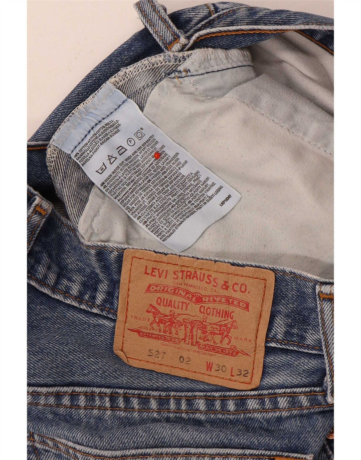 Levi's Hombre 527 Vaqueros Bootcut W30 L32 Algodón Azul