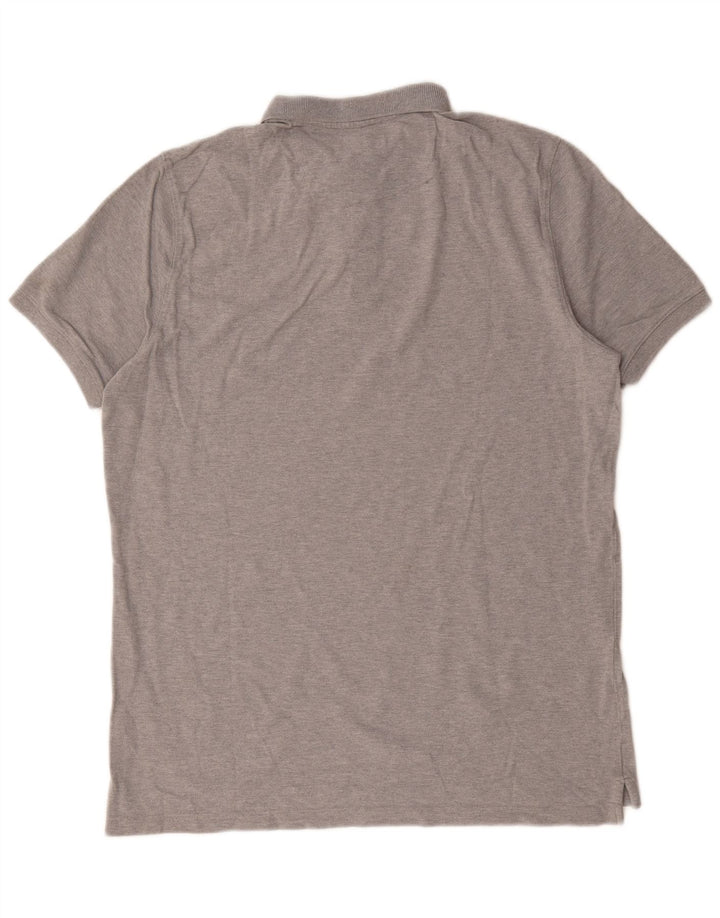 Polo Massimo Dutti Hombre Algodón Moteado Gris Grande