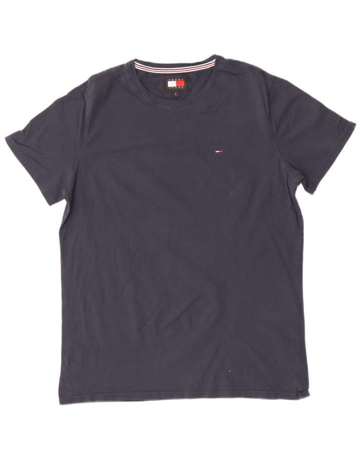 Tommy Hilfiger Camiseta para hombre Top Grande Azul marino