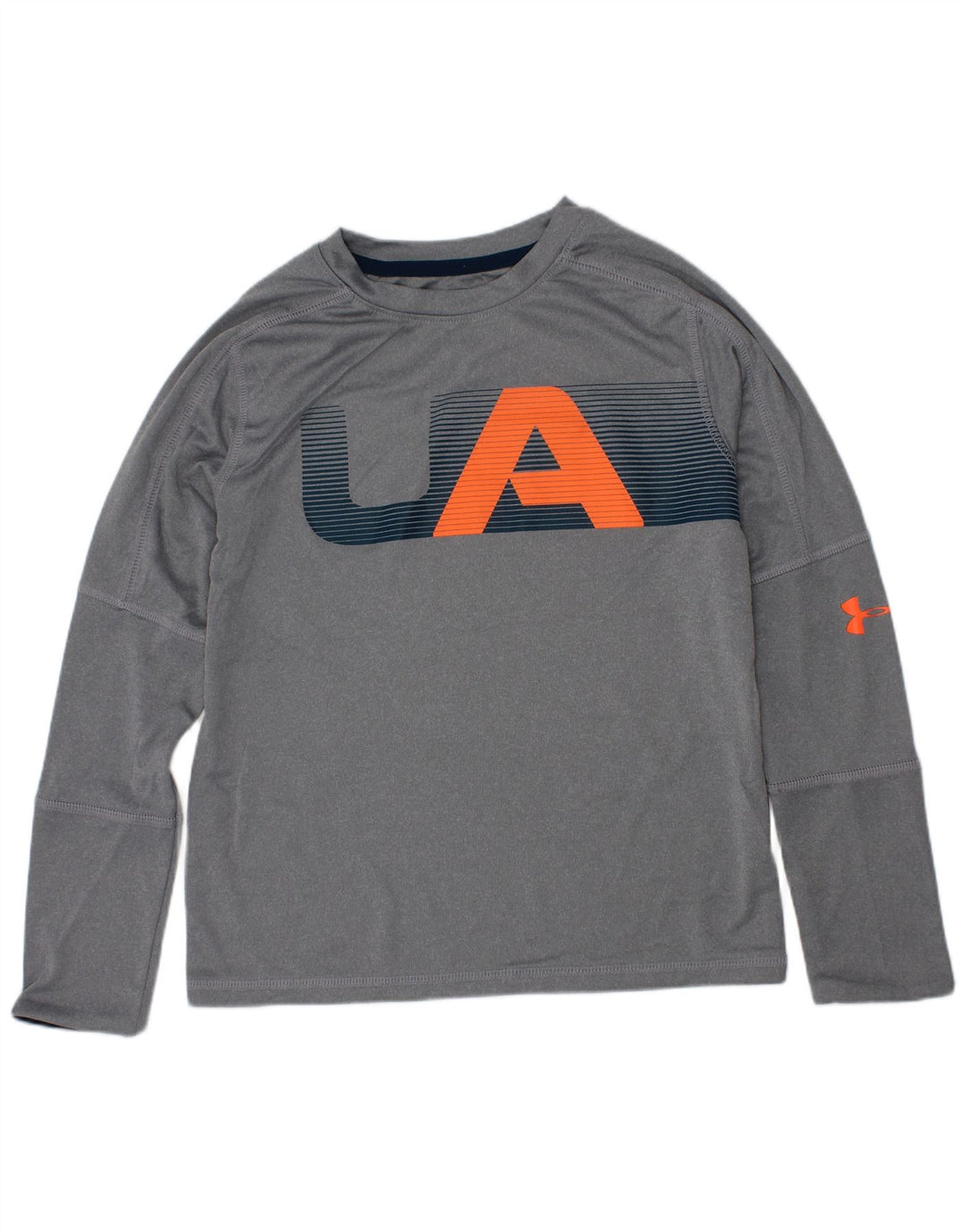 Under Armour Camiseta gráfica de manga larga para niño 6-7 años XS Gris