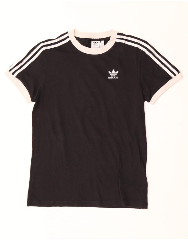 Adidas Camiseta extragrande para mujer UK 4 XS Negro Colorblock Algodón
