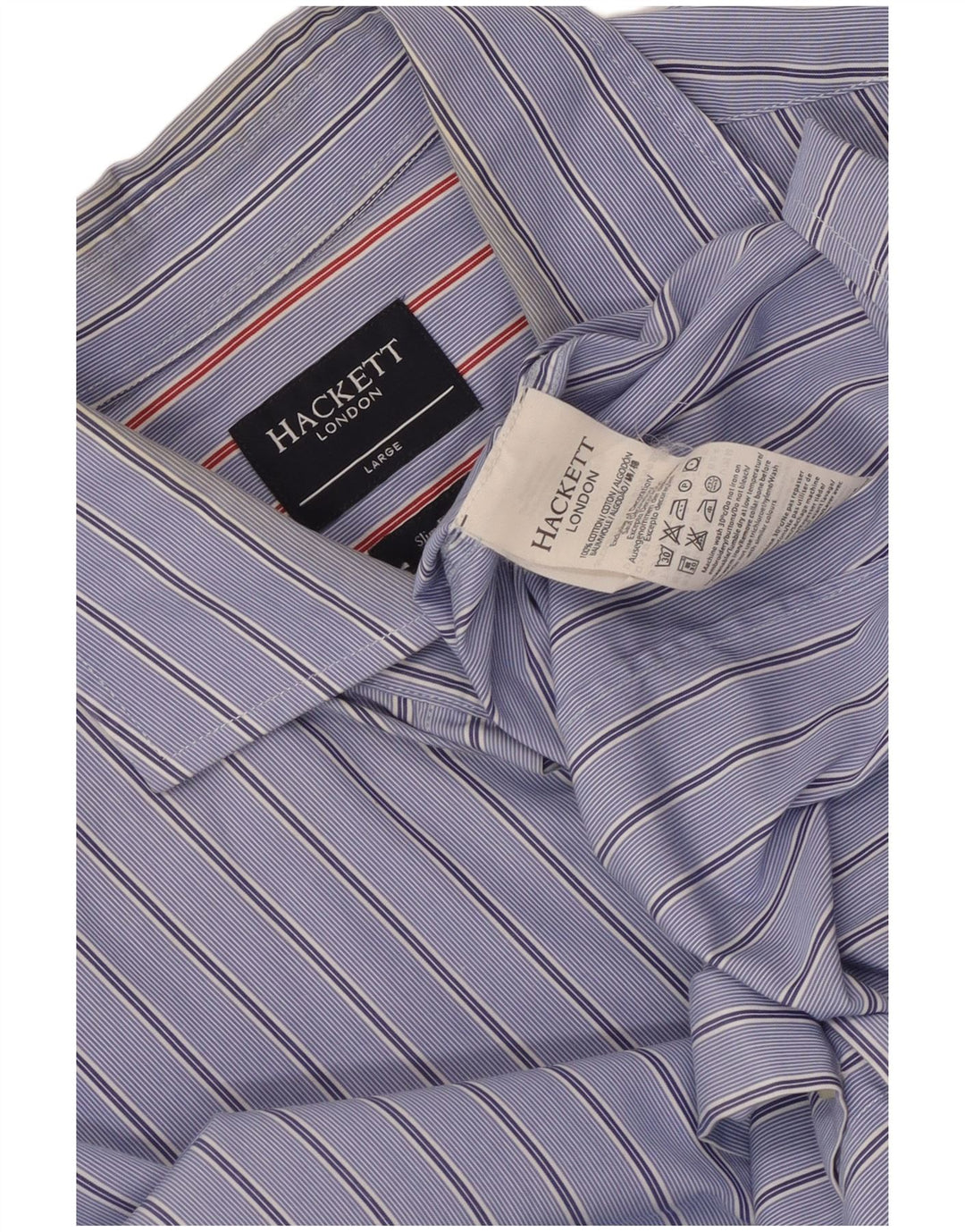 Hackett Camisa Slim Fit De Algodón A Rayas Azul Grande | Hombre