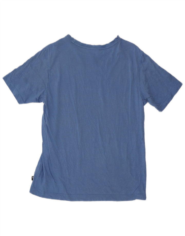 Puma Hombre Camiseta Gráfica Top Azul Medio