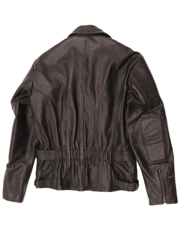 Modeka Chaqueta de motociclista para mujer UK 46 Large Cuero negro